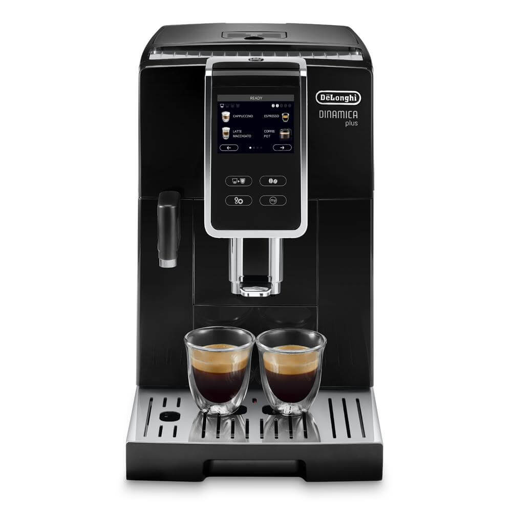 Delonghi Dinamica Plus Automatic Black Coffee Machine Jarrolds Norwich